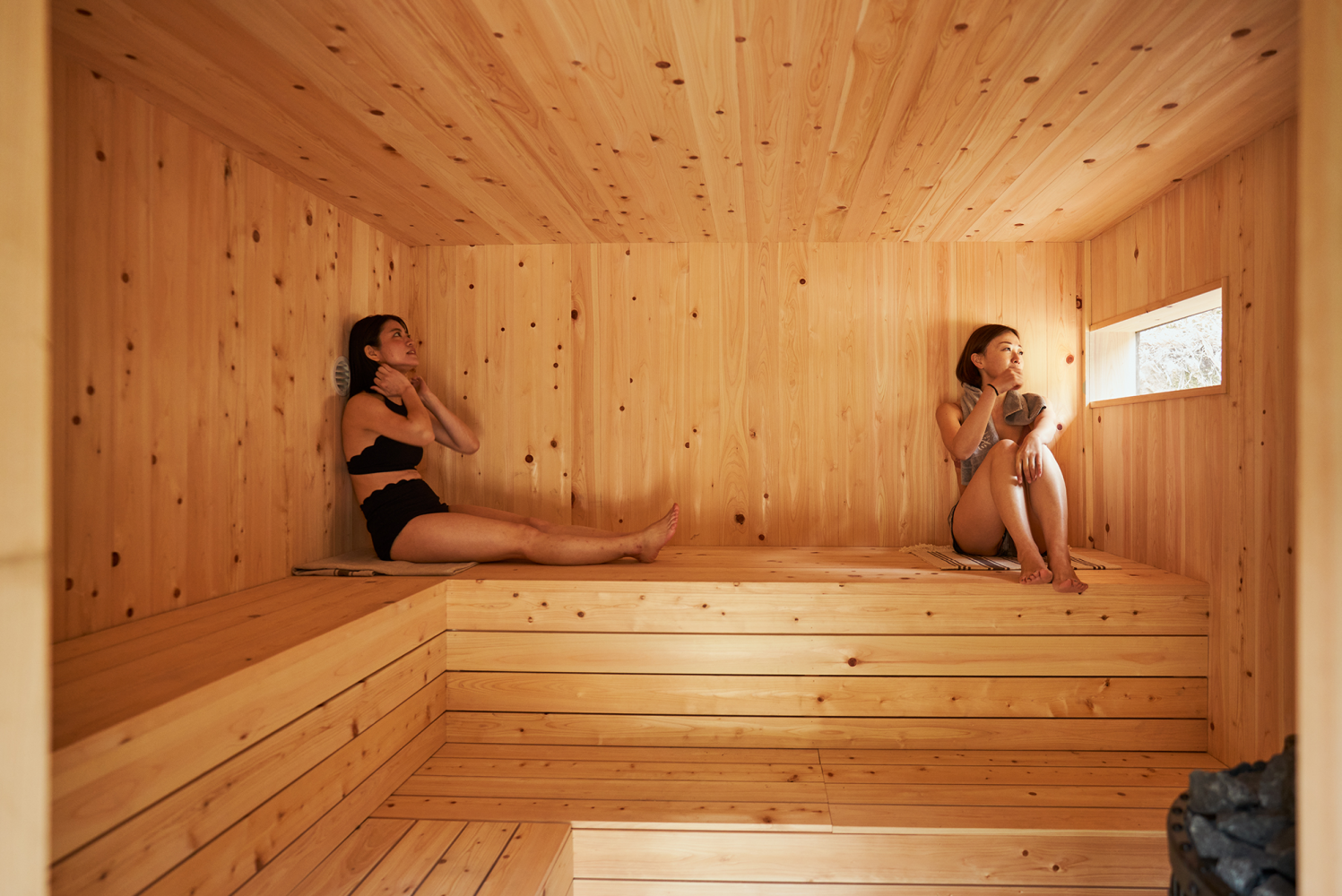 [note新着記事] 細部まで検討を重ねた、サウナ室内設計編