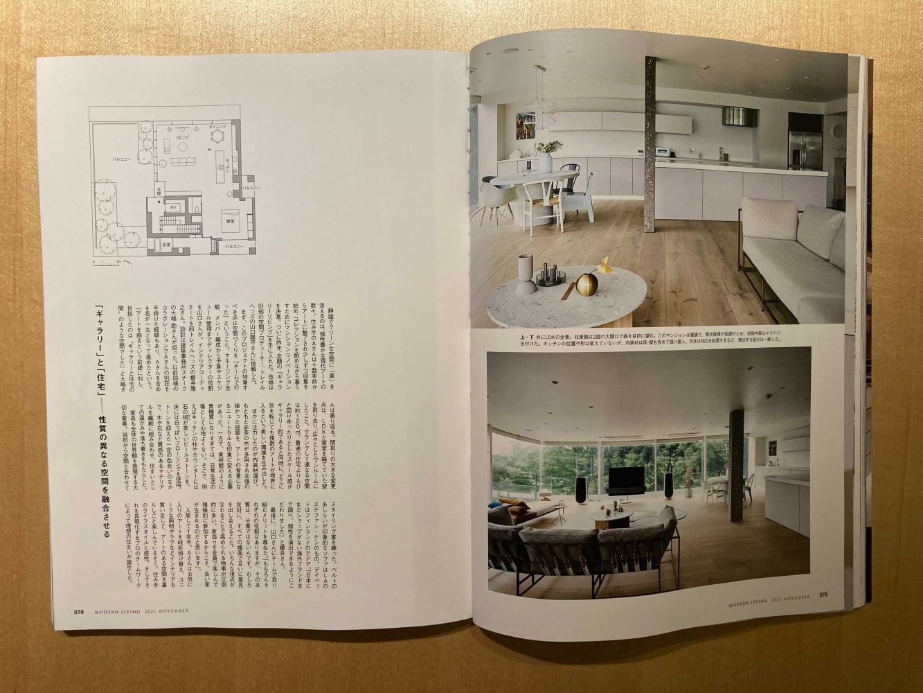 雑誌「モダンリビング」に掲載されました
